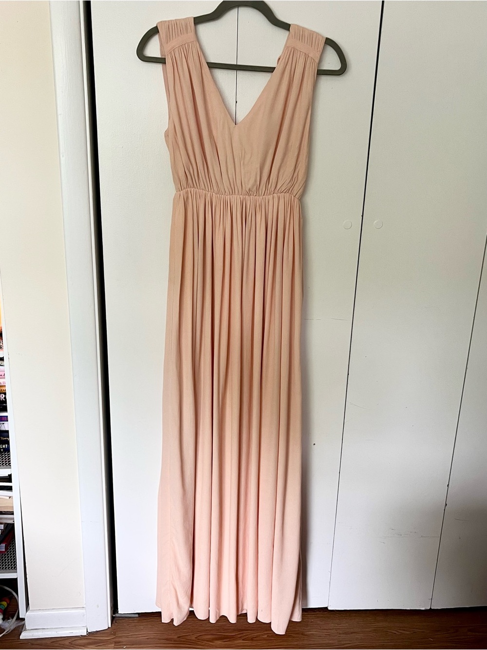 Madewell Magnolia Tie-Back Maxi Dress in Blush Size XS NWT